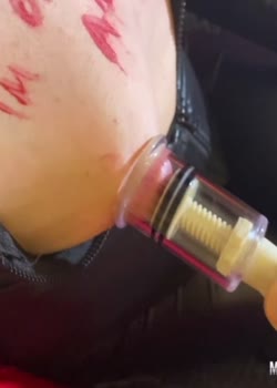 Nipples Suck By Hard Pumping And Spitting for - My Boobs Uncensored