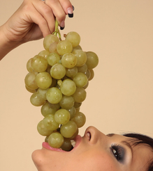 Domino masturbates with Grapes for - My Boobs